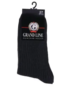 Мужские носки GRAND LINE ГРАФИТ (М-60)