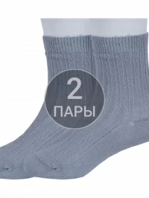 Комплект из 2 пар детских носков Гамма, 2-С1583, СВЕТЛО-СЕРЫЕ