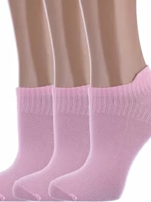Комплект из 3 пар детских спортивных носков "Красная ветка", 3-С-533, РОЗОВЫЕ
