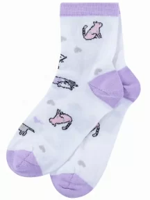 Комплект из 5 пар детских носков LORENZLine, 5-Л98, СИРЕНЕВЫЕ