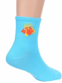 Детские спортивные носки Hobby Line, Ндх3594, ГОЛУБЫЕ