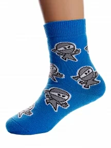 Детские махровые носки Conte kids, 21С-13/1СП, рис. 601, СИНИЕ