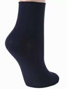 Женские бамбуковые носки без резинки ХОХ, G-1423, ТЕМНО-СИНИЕ