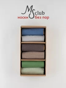 Набор из 3 пар мужских носков MSCLUB №М52, ВИ3-НМ52, микc 1