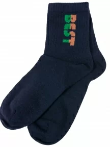 Детские спортивные носки "Борисоглебский трикотаж", 8СМ1002/1, ТЕМНО-СИНИЕ