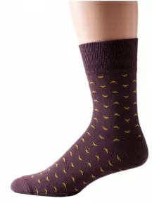 Мужские носки СТАНДАРТ-кэжуал "Челны Текстиль", L34-К3, КОРИЧНЕВО-ЖЕЛТЫЕ (без этикеток)