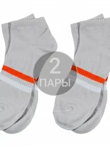 Комплект из 2 пар детских носков ХОХ, 2-SPD-16, СВЕТЛО-СЕРЫЕ