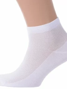 Мужские носки с сеточкой RuSocks (Орудьевский трикотаж), М-237, БЕЛЫЕ