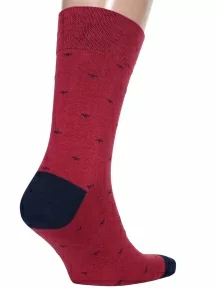 Мужские носки MSCLUB №М34, nm-370, БОРДОВЫЕ с геральдическими лилиями