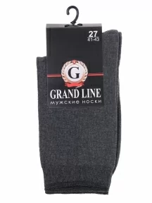 Мужские носки GRAND LINE, М-120, АСФАЛЬТ