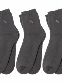 Комплект из 3 пар детских махровых носков RuSocks (Орудьевский трикотаж), 3-Д-94, ТЕМНО-СЕРЫЕ