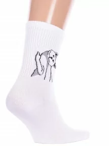 Спортивные носки Hobby Line, нус80159-01-32-03, БЕЛЫЕ