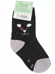 Детские теплые махровые носки Hobby Line, Ндад7622-5, ЧЕРНЫЕ