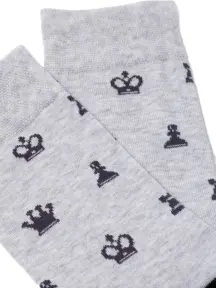 Носки унисекс SOXY CHESS Брестские (БЧК) рис. 148, светло-серый меланж (21С4200К)
