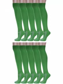 Комплект из 10 пар спортивных гольфин Альтаир, 10-Д95, ЗЕЛЕНЫЕ
