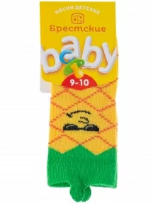 Комплект из 2 пар детских носков Брестские (БЧК), 2-18С3086, рис. 267, ЯРКО-ЖЕЛТЫЕ