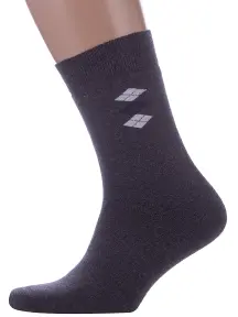 Мужские махровые носки RuSocks (Орудьевский трикотаж) ТЕМНО-СЕРЫЕ (М3-33065)