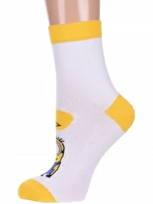 Женские носки серии Миньоны Брестские (БЧК), 20С1124, рис. 310, БЕЛЫЕ