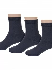 Комплект из 3 пар детских носков Красная ветка, 3-С-742, ТЕМНО-СЕРЫЕ