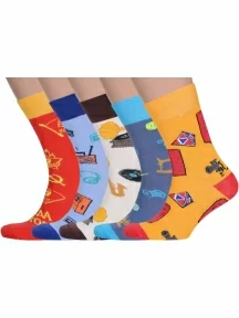 Набор из 5 пар мужских носков MSCLUB №М5564, ВИ5-НМ5564, микс 2