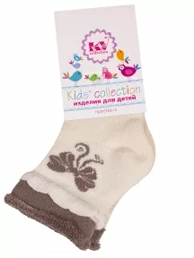 Детские махровые носки "Красная ветка", Д-650, БЕЖЕВО-КОРИЧНЕВЫЕ