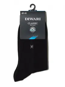 Мужские носки DiWaRi рис. 006, ЧЕРНЫЕ (5С-08СП)