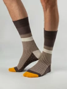 Набор из 3 пар мужских носков MSCLUB №М52, ВИ3-НМ52, КОРИЧНЕВЫЕ 2