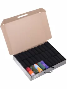 Набор из 30 пар мужских носков "Нева-Сокс", НС-30-201, микс "Машина времени" V2.0