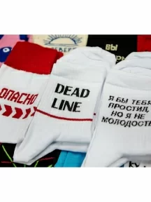 Укороченные носки unisex St. Friday Socks "Дед лайн" (525-2)