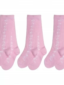 Комплект из 3 пар детских гольфов Гамма, 3-С505, СВЕТЛО-РОЗОВЫЕ