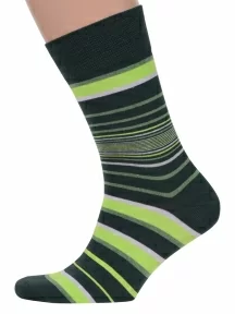 Мужские носки MSCLUB №М40, nm-431, ТЕМНО-ЗЕЛЕНЫЕ