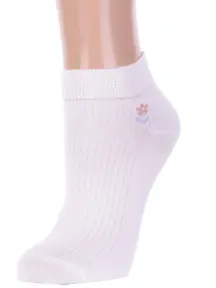 Женские носки Брестские (БЧК) рис. 654, МОЛОЧНЫЕ (14с1101)