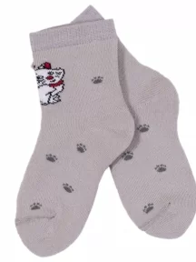 Детские махровые носки LORENZline, Л83, СВЕТЛО-СЕРЫЕ