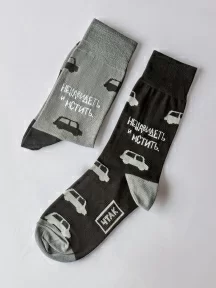 Носки unisex St. Friday Socks, 731-19, "Любить, веселиться, ненавидеть и мстить"