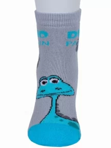 Комплект из 3 пар детских махровых носков Гамма, 3-С509, рис. 2, СВЕТЛО-СЕРЫЕ