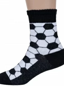 Детские носки "Красная ветка", С-545, БЕЛО-ЧЕРНЫЕ