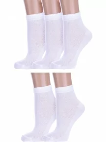 Комплект из 5 пар детских носков Альтаир, 5-Д82, БЕЛЫЕ