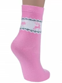 Детские полушерстяные носки RuSocks (Орудьевский трикотаж), Д3-38278, РОЗОВЫЕ
