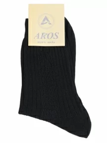 Комплект из 10 пар мужских носков AROS, 10-А-100, черные