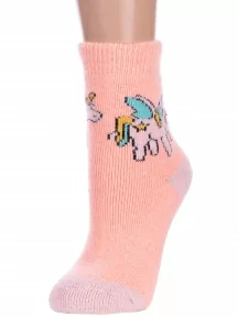 Детские теплые махровые носки Hobby Line, Ндад7622-6, ПЕРСИКОВЫЕ