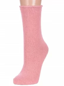 Женские теплые носки с ослабленной резинкой Hobby Line, Нжа6199-01, СВЕТЛО-РОЗОВЫЕ