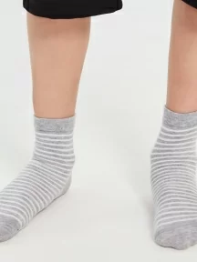 Детские носки LORENZline, Л103, СЕРЫЕ в полоску