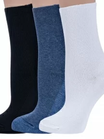 Комплект из 3 пар женских медицинских носков Dr. Feet (PINGONS), 3-15DF6, микс 4