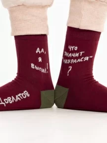 Укороченные носки unisex St. Friday Socks, 425-4, "Довлатов утверждает"