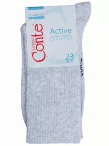Женские носки Conte, 20С-20СП, рис. 000, СВЕТЛО-СЕРЫЕ