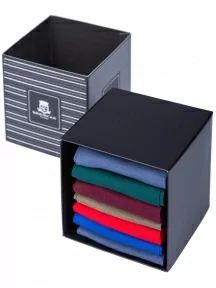 Набор мужских укороченных носков из мерсеризованного хлопка, 7 пар (ТМ Sergio di Calze), PG-17SC7-7, микс