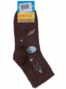 Комплект из 5 пар детских носков LORENZLine КОРИЧНЕВЫЕ (5-Л71)