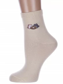 Женские носки Hobby Line, Нжх334-8, БЕЖЕВЫЕ