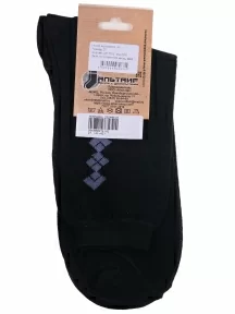 Мужские носки Альтаир, С45, ЧЕРНЫЕ с серым