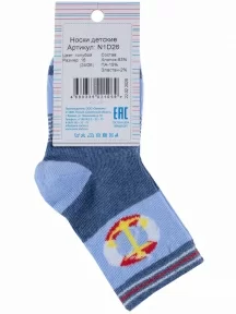 Детские носки PARA socks, N1D26, ГОЛУБЫЕ